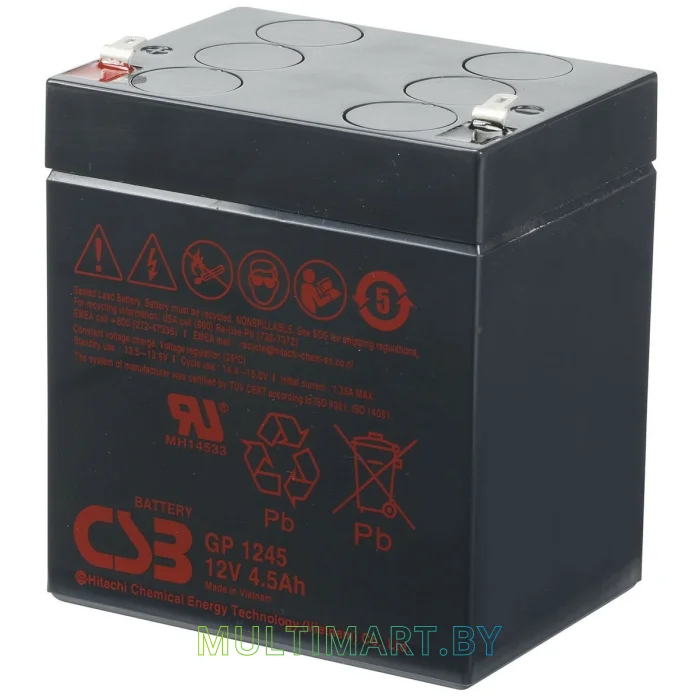 Аккумулятор для ИБП CSB GP-1245 F2 (12В/4.5 А·ч)